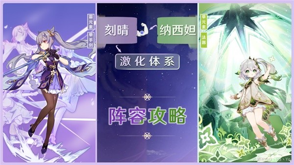《原神》纳西妲+刻晴激化体系阵容搭配攻略