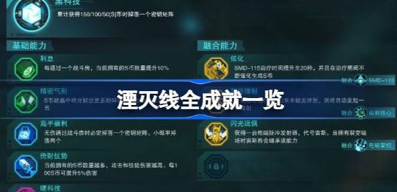 湮灭线成就有哪些-湮灭线全成就图鉴汇总
